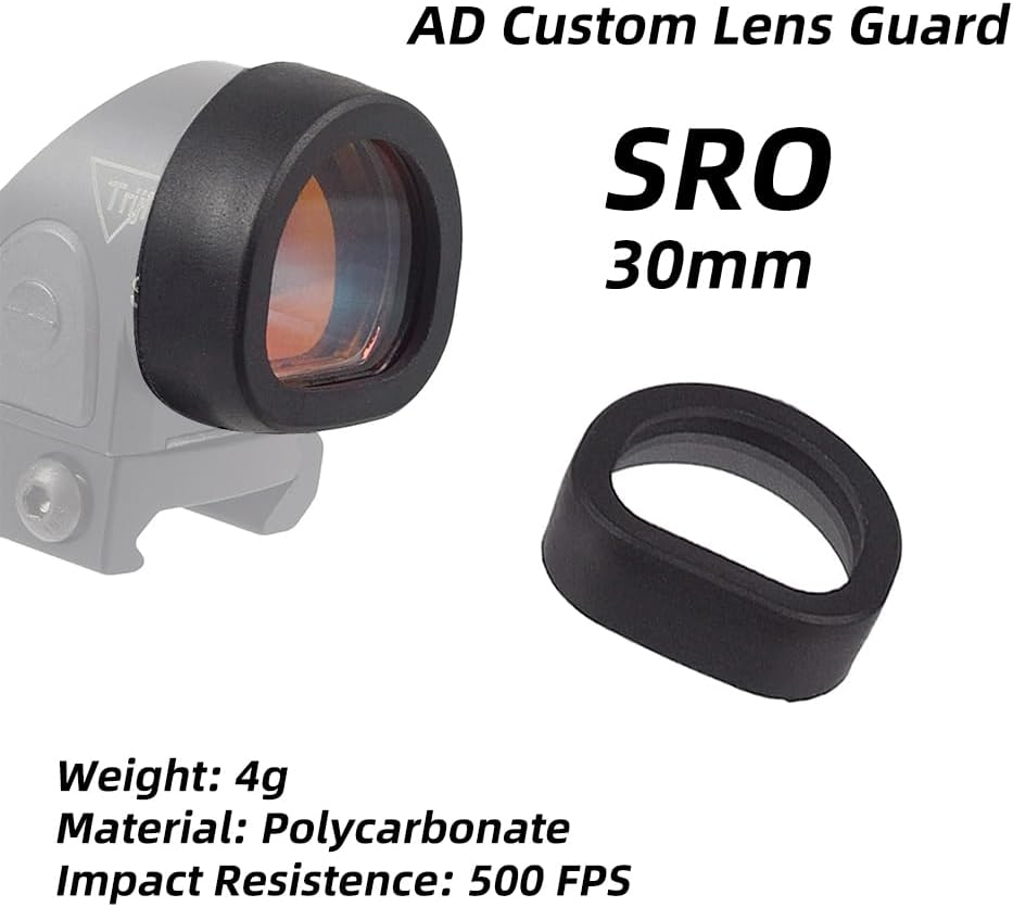 Trijicon SRO Lens Protector Cover – 500 FPS Impact Resistant PC Lens Guard, 2-Pack