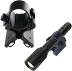 Magnetic Flashlight Mount Holder – Quick-Detach Aluminum Bracket (23–26mm)