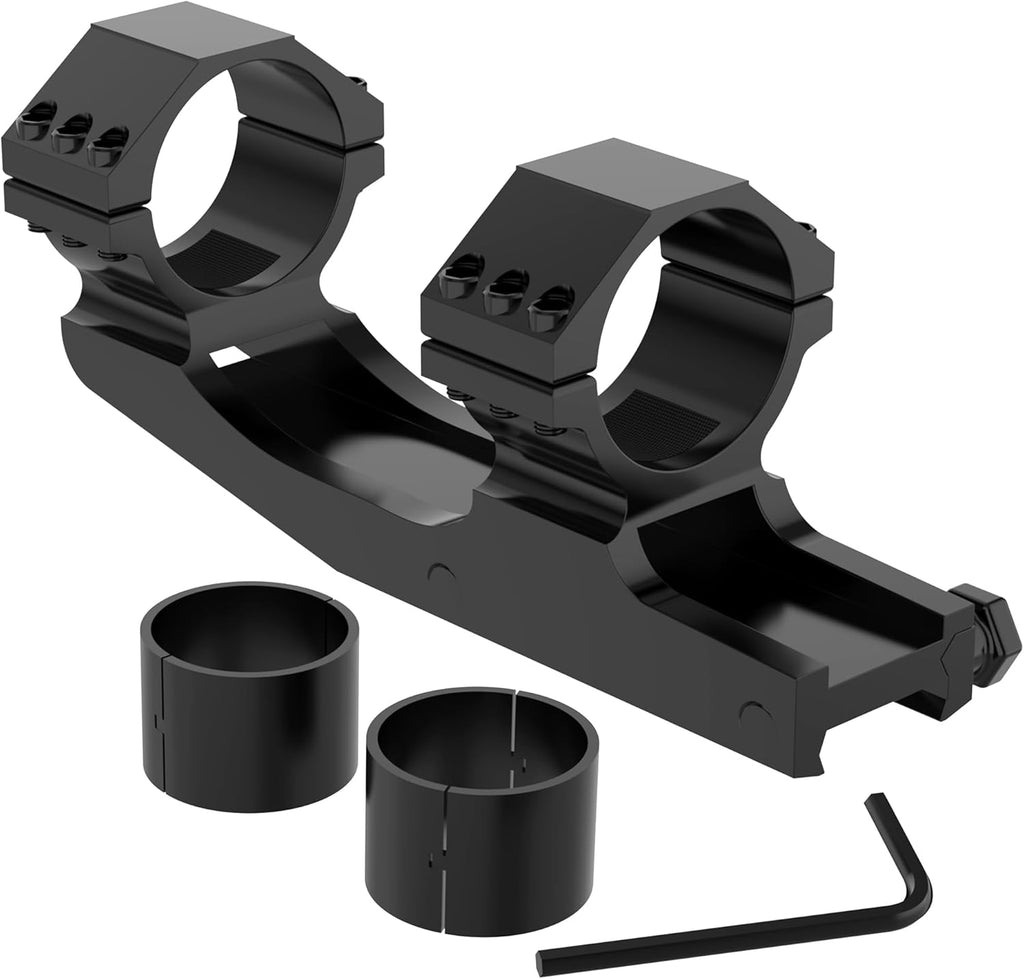 2-Inch Offset Cantilever Scope Mount – Picatinny Rail, 1" Tube, 45° Side Rail, Aluminum