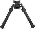 6.5-9 inch Hunting Tactical Bipod, Foldable and Adjustable Bipod, CNC QD Lever Mounting, 360-Degree Rotating Adapter with Bipod Nails and Keymod Picatinny Rail Mounting