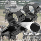 2-Inch Offset Cantilever Scope Mount – Picatinny Rail, 1" Tube, 45° Side Rail, Aluminum