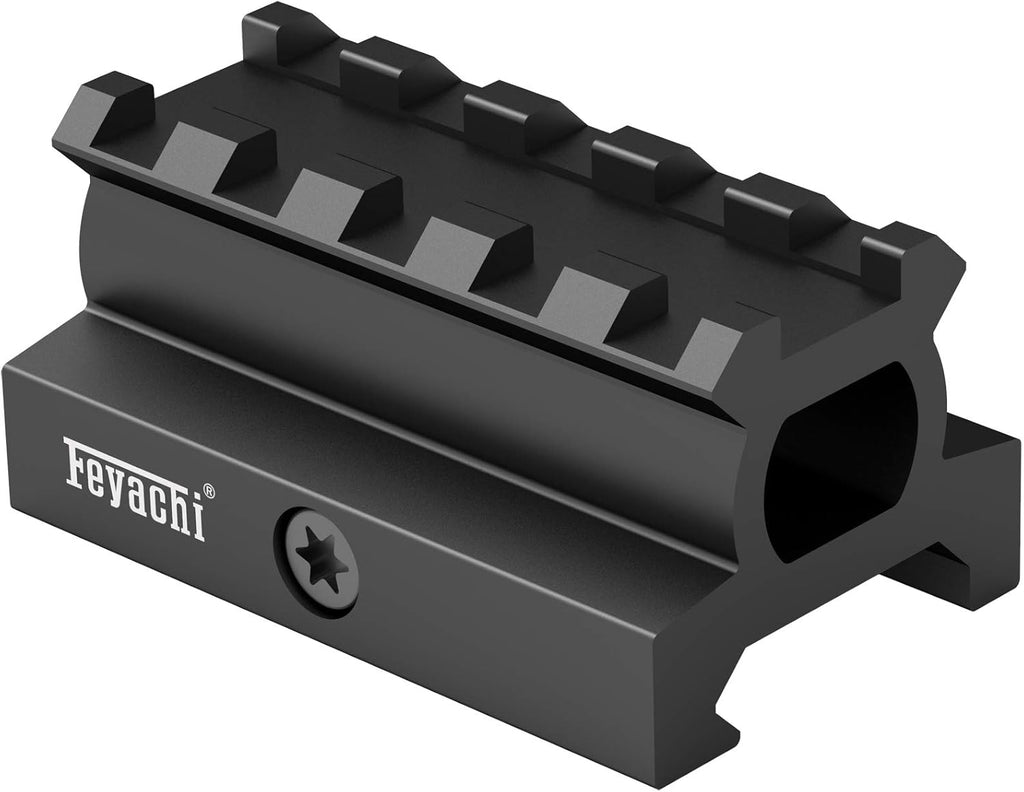 Rail Riser Mount, 0.75"/0.83"/0.95"/1" High,5 Slots Riser Mount for Red Dot Sight