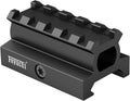Rail Riser Mount, 0.75"/0.83"/0.95"/1" High,5 Slots Riser Mount for Red Dot Sight