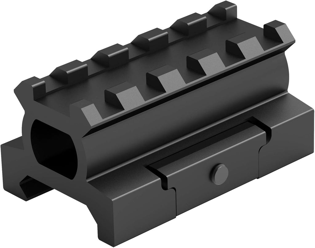 Rail Riser Mount, 0.75"/0.83"/0.95"/1" High,5 Slots Riser Mount for Red Dot Sight
