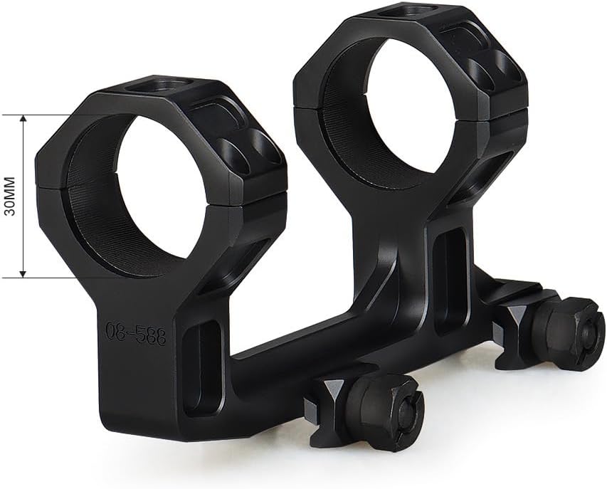 Cantilever Scope Mount 30mm – 1.93" Height, 2.8" Ring Spacing, 45° RMR Offset, Picatinny Rail