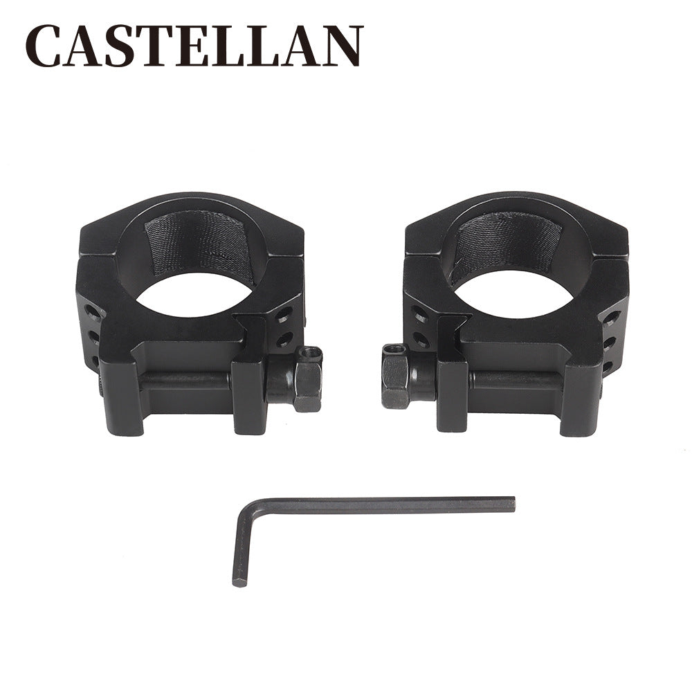 30mm Scope Rings – Low Profile, 6-Bolt Shockproof, Picatinny Rail Mount (Pair)