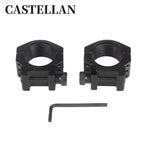 30mm Scope Rings – Low Profile, 6-Bolt Shockproof, Picatinny Rail Mount (Pair)