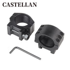 30mm Scope Rings – Low Profile, 6-Bolt Shockproof, Picatinny Rail Mount (Pair)