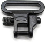Heavy Duty QD Sling Swivels — 1" Loop, 300 LB Rated, High-Tensile Steel, Machine & Wood Screw Base, 2-Pack
