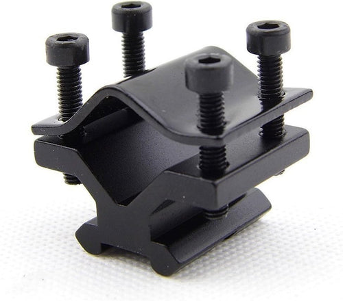 20mm Barrel Rail Mount Tube Adapter, Rifle Gun Laser Flashlight Barrel Clamp, Scope Mount with Barrel Adapter