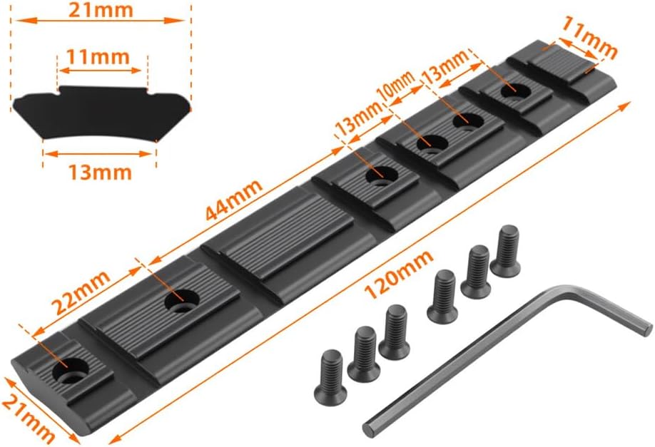 FRSF 11mm/20mm Dovetail P.ICA-tinny Rail Mount Adapter Converter Scope Aluminum Alloy Base for Hunting