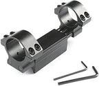 Dual Ring Scope Mount 1"/30mm – Zero Recoil, High Profile 60mm, See-Through, Picatinny Rail
