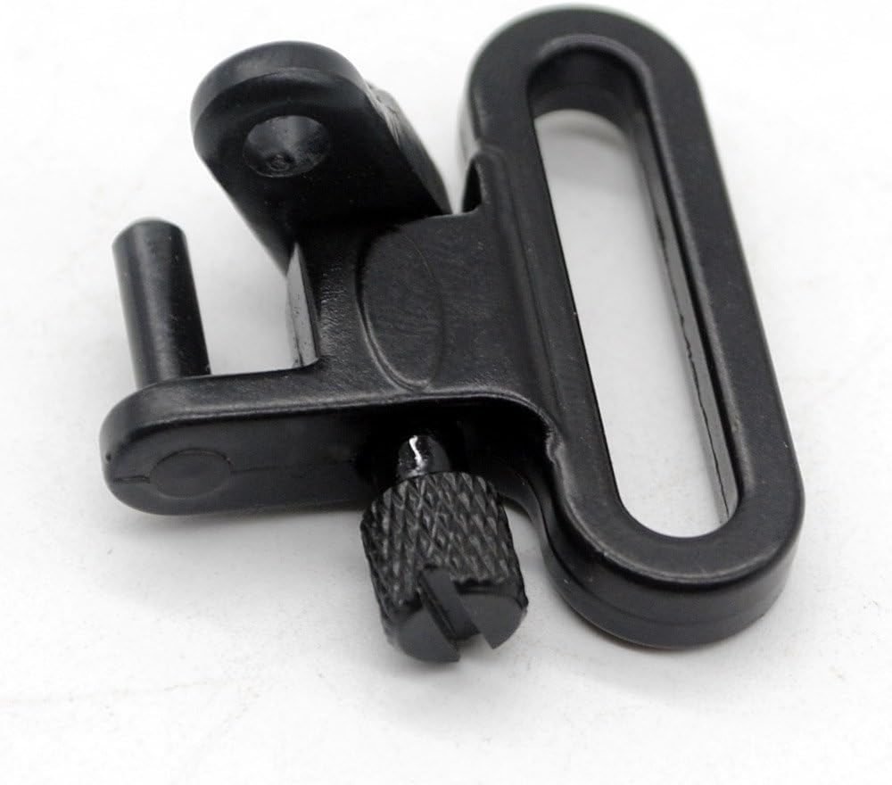 Heavy Duty QD Sling Swivels — 1" Loop, 300 LB Rated, High-Tensile Steel, Machine & Wood Screw Base, 2-Pack