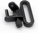 Heavy Duty QD Sling Swivels — 1" Loop, 300 LB Rated, High-Tensile Steel, Machine & Wood Screw Base, 2-Pack