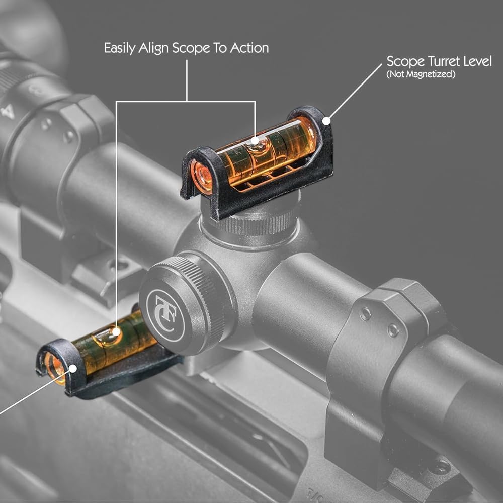 FRSF Professional Magnetic Scope Leveling Kit Scope Bubble Level Tool Scope Mounting Kit