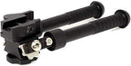 6.5-9 inch Hunting Tactical Bipod, Foldable and Adjustable Bipod, CNC QD Lever Mounting, 360-Degree Rotating Adapter with Bipod Nails and Keymod Picatinny Rail Mounting