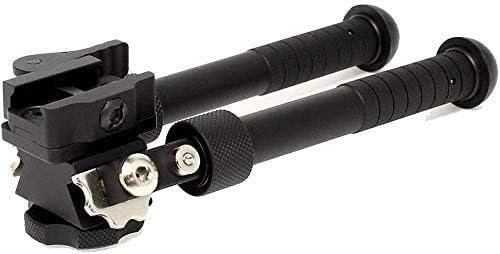 6.5-9 inch Hunting Tactical Bipod, Foldable and Adjustable Bipod, CNC QD Lever Mounting, 360-Degree Rotating Adapter with Bipod Nails and Keymod Picatinny Rail Mounting