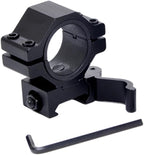 Quick-Release Flashlight Mount – 25.4/30mm, 6061 Aluminum, Stainless Screws, Picatinny Rail