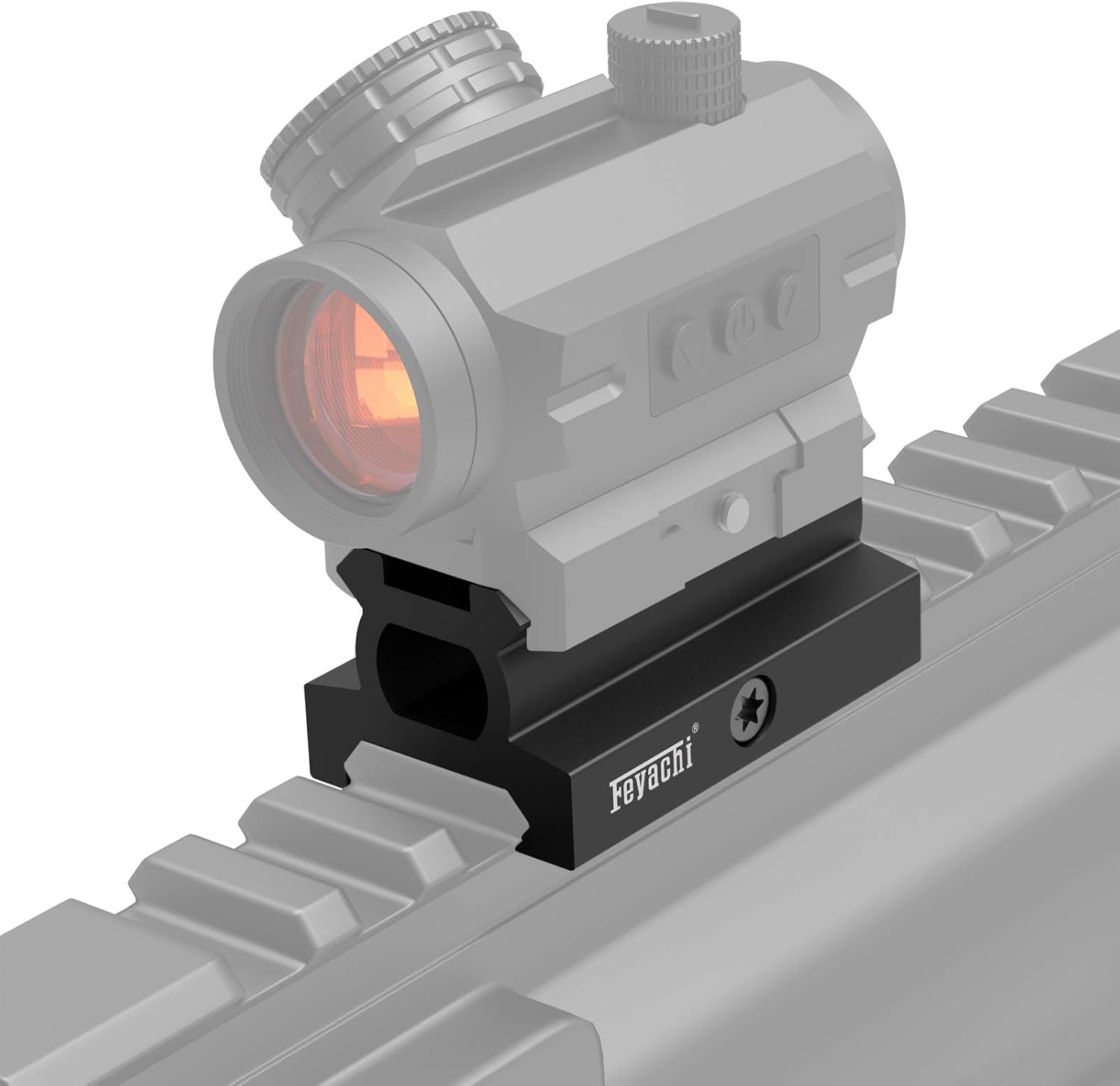 Rail Riser Mount, 0.75"/0.83"/0.95"/1" High,5 Slots Riser Mount for Red Dot Sight