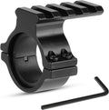 Scope Ring Adapter 1"/30mm – 4-Slot Picatinny Top Rail, Barrel Clamp for Flashlight & Laser