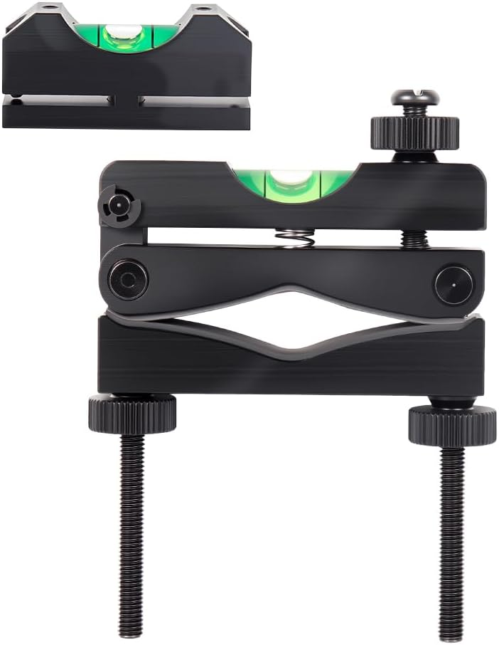 Reticle Leveling Tool, Scope Crosshair Leveling Instrument Angle Leveler Fixture Scope Megnet Bubble Level (Black)