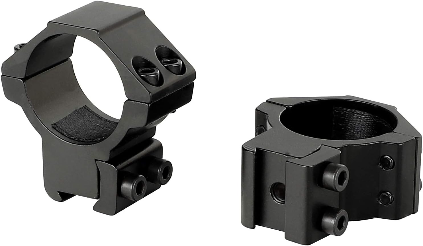 30mm Scope Rings – Low Profile, 11mm Dovetail / 3/8" Grooved Receiver, Steel Recoil Key