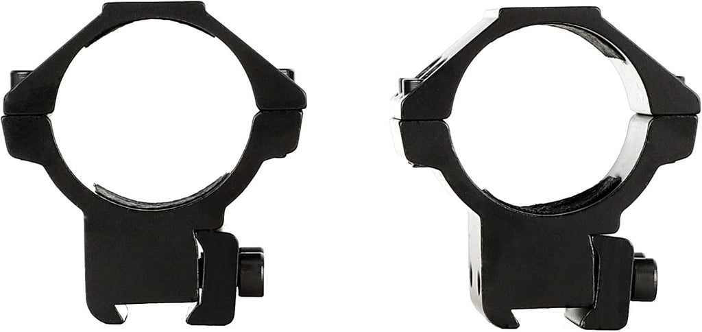 30mm Scope Rings – Low Profile, 11mm Dovetail / 3/8" Grooved Receiver, Steel Recoil Key