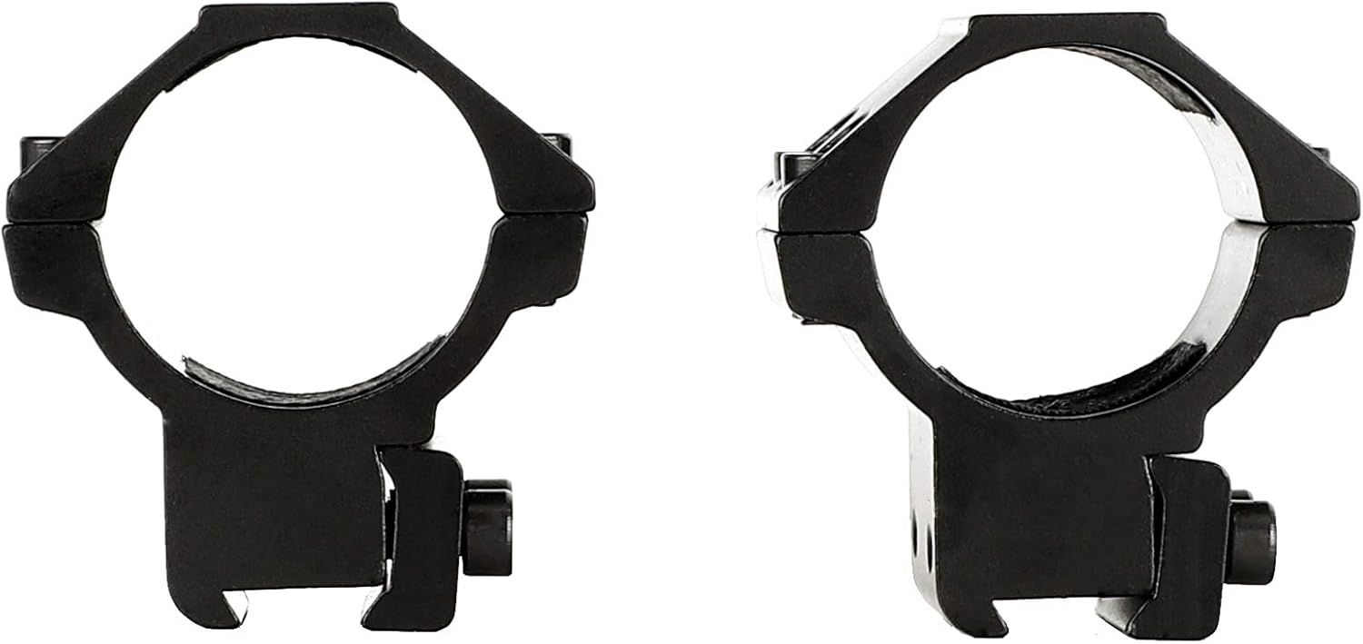 30mm Scope Rings – Low Profile, 11mm Dovetail / 3/8" Grooved Receiver, Steel Recoil Key