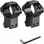 Scope Rings 1"/30mm – High Profile, 11mm Dovetail / 20mm Picatinny, 6061 Aluminum (Pair)