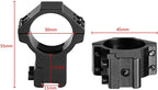 Scope Rings 1"/30mm – High Profile, 11mm Dovetail / 20mm Picatinny, 6061 Aluminum (Pair)