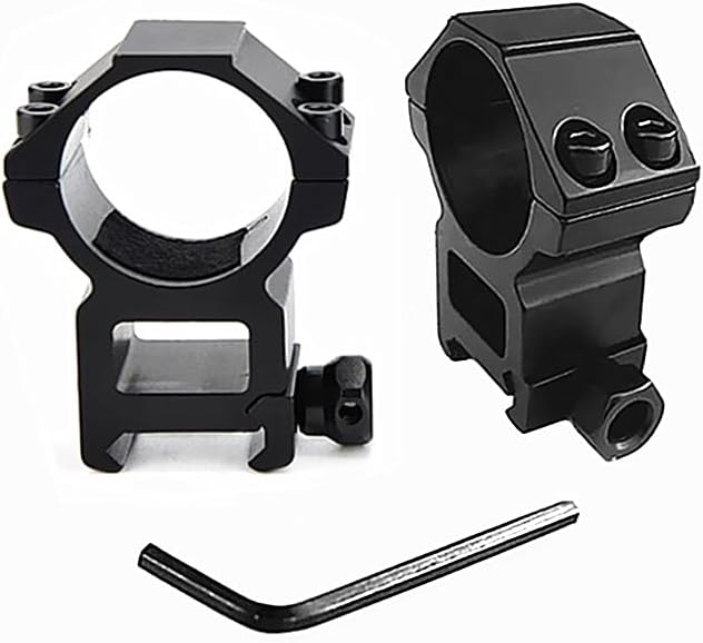 Scope Rings 1"/30mm – Hollowed-Out Design, 21mm Picatinny Rail, 6061 Aluminum (Pair)