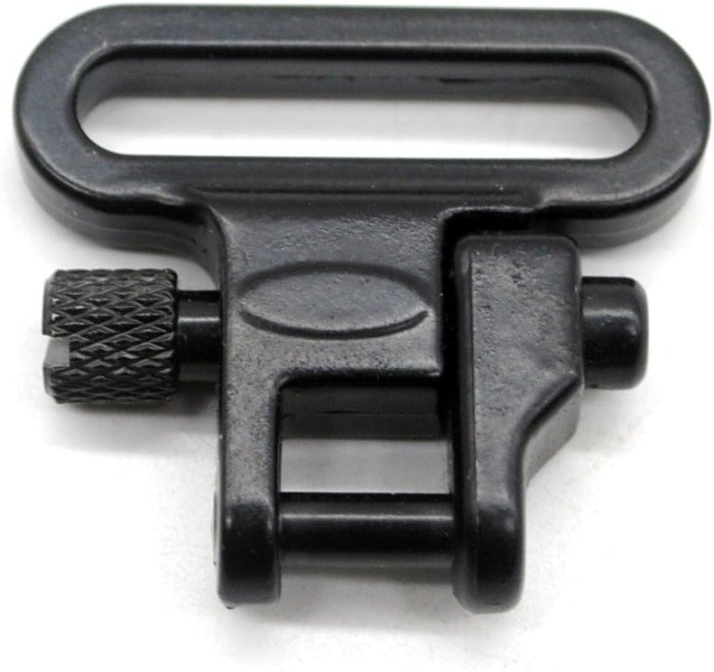 Heavy Duty QD Sling Swivels — 1" Loop, 300 LB Rated, High-Tensile Steel, Machine & Wood Screw Base, 2-Pack