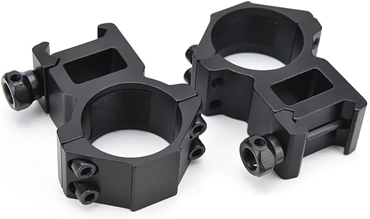 Scope Rings 1"/30mm – Hollowed-Out Design, 21mm Picatinny Rail, 6061 Aluminum (Pair)