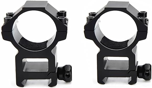 Scope Rings 1"/30mm – Hollowed-Out Design, 21mm Picatinny Rail, 6061 Aluminum (Pair)