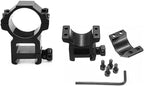 Scope Rings 1"/30mm – Hollowed-Out Design, 21mm Picatinny Rail, 6061 Aluminum (Pair)
