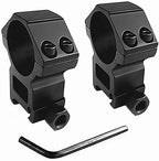 Scope Rings 1"/30mm – Hollowed-Out Design, 21mm Picatinny Rail, 6061 Aluminum (Pair)