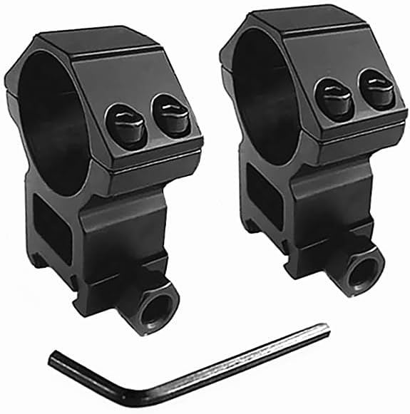 Scope Rings 1"/30mm – Hollowed-Out Design, 21mm Picatinny Rail, 6061 Aluminum (Pair)