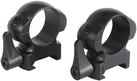 Steel Scope Rings 1" (25.4mm) – Quick-Release Lever Lock, Heavy-Duty 179g, Picatinny Rail