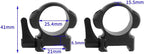 Steel Scope Rings 1" (25.4mm) – Quick-Release Lever Lock, High/Medium/Low Profile, Picatinny Rail