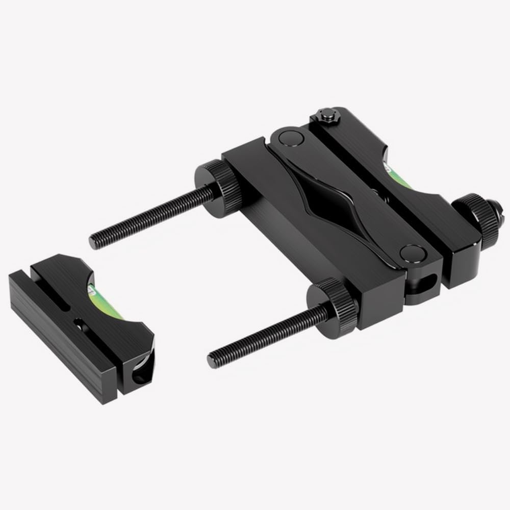 Reticle Leveling Tool, Scope Crosshair Leveling Instrument Angle Leveler Fixture Scope Megnet Bubble Level (Black)