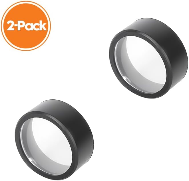 Scope Cover & Red Dot Sight Lens Cover,Lens Caps Guard Protectors, 500 FPS Impact Resistant Lens Protector for Flashlight(2 Pack)