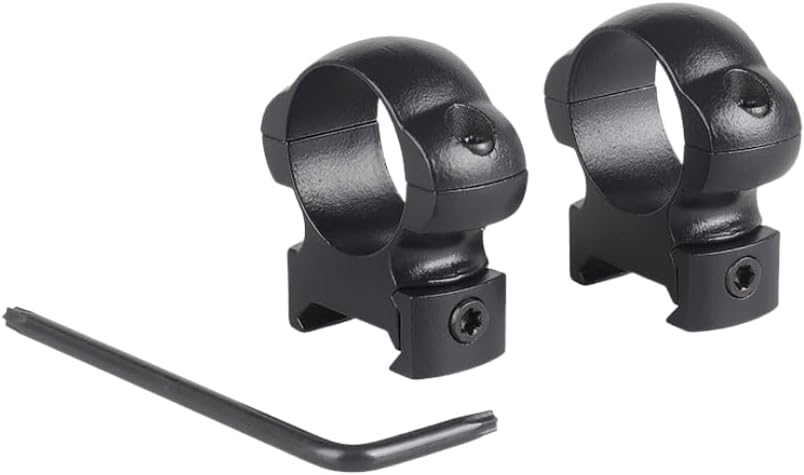 25.4mm Steel Scope Ring Mounts – Fit 21mm Picatinny/Weaver Rail (High Profile)