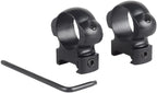 25.4mm Steel Scope Ring Mounts – Fit 21mm Picatinny/Weaver Rail (High Profile)