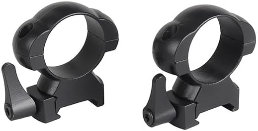 30mm QD Steel Scope Ring Mounts – Quick Detach Picatinny Rail, 49mm High