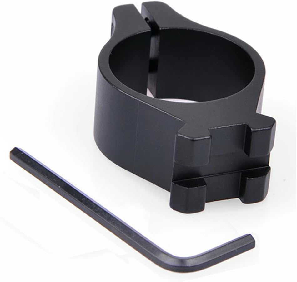 30mm/34mm/40mm Aluminum Flashlight Mount Clamp with Stainless Steel Screws