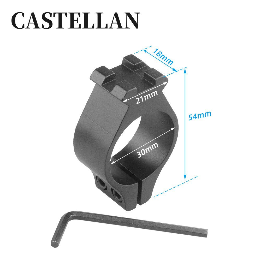30mm/34mm/40mm Aluminum Flashlight Mount Clamp with Stainless Steel Screws