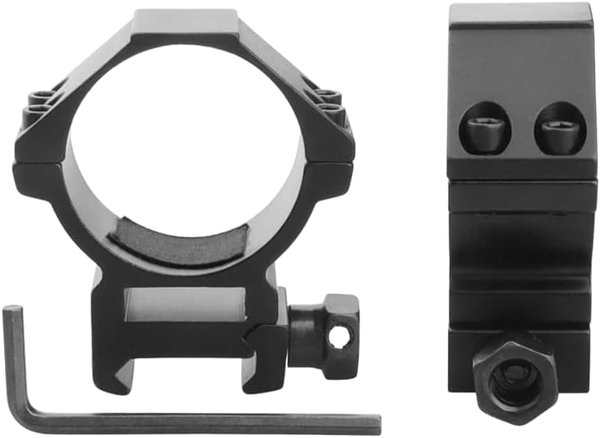 34/35mm Aluminum Scope Ring Mounts – 55mm High, Fits 21mm Picatinny/Weaver Rail