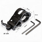 30mm 45-Degree Offset Flashlight Mount – Aluminum, Fits Picatinny/Weaver Rail