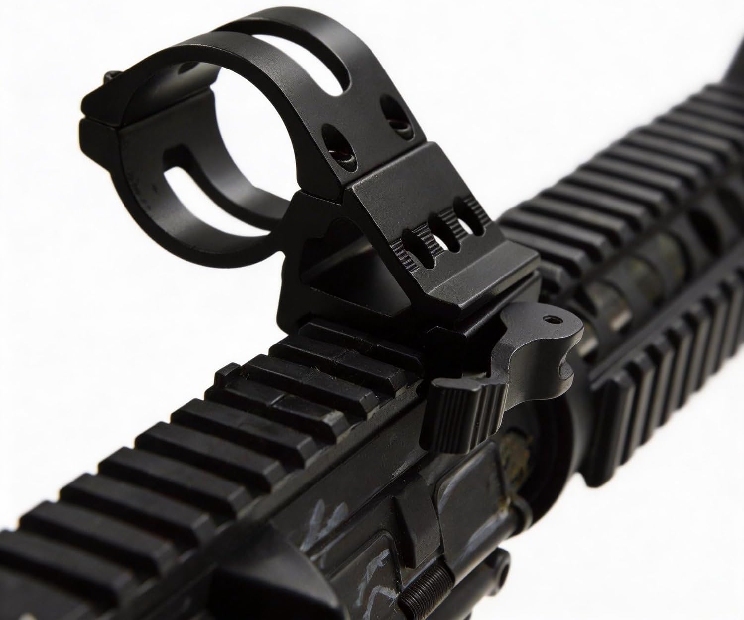 30mm 45-Degree Offset Flashlight Mount – Aluminum, Fits Picatinny/Weaver Rail