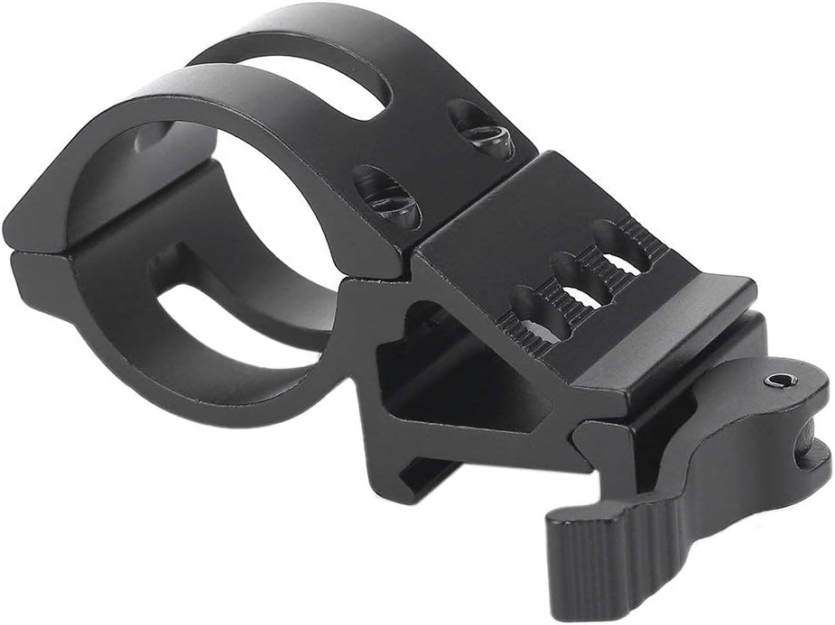 30mm 45-Degree Offset Flashlight Mount – Aluminum, Fits Picatinny/Weaver Rail